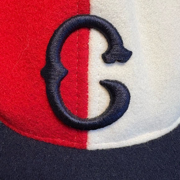 Cleveland‎ Buckeyes 70% Wool Sz 6 7/8 Negro Leagues Museum Cap Hat HG NWOT - Picture 2 of 9